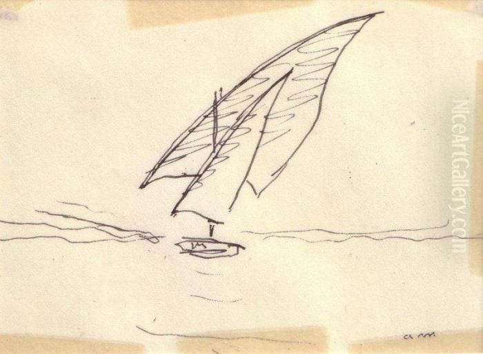 Voilier Sur Le Nil Oil Painting by Albert Marquet