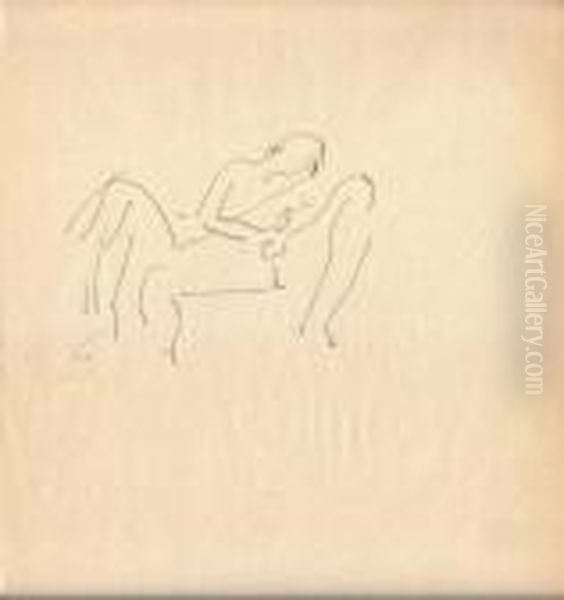 Jeux Amoureux Oil Painting by Albert Marquet