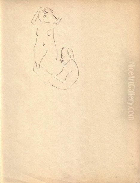 Couple Oil Painting by Albert Marquet