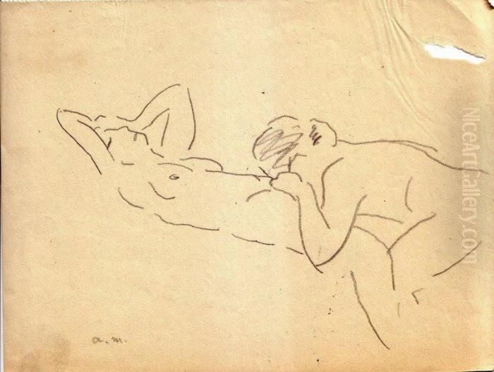 Dessin Erotique Oil Painting by Albert Marquet