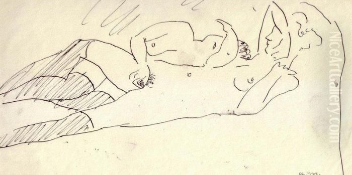 Dessin Erotique Oil Painting by Albert Marquet