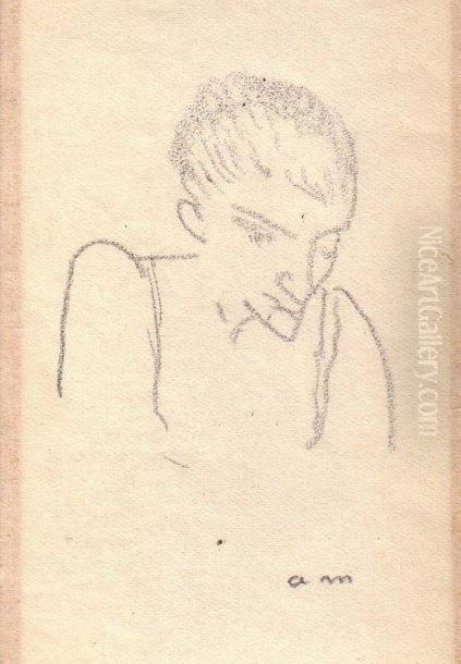 Portrait D'yvonne Oil Painting by Albert Marquet