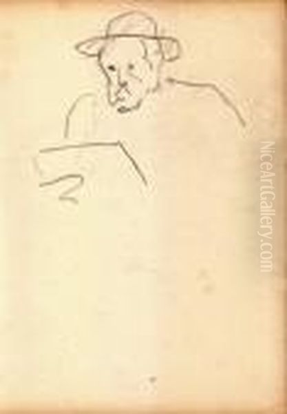 Artiste Dessinant Oil Painting by Albert Marquet