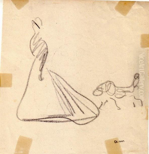 Elegante Au Chien, Paris Oil Painting by Albert Marquet