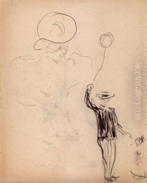 Elegant Au Canotier, Paris Oil Painting by Albert Marquet