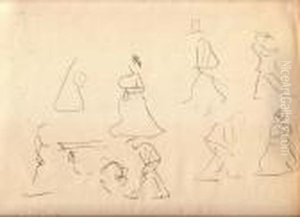 Promeneurs Oil Painting by Albert Marquet