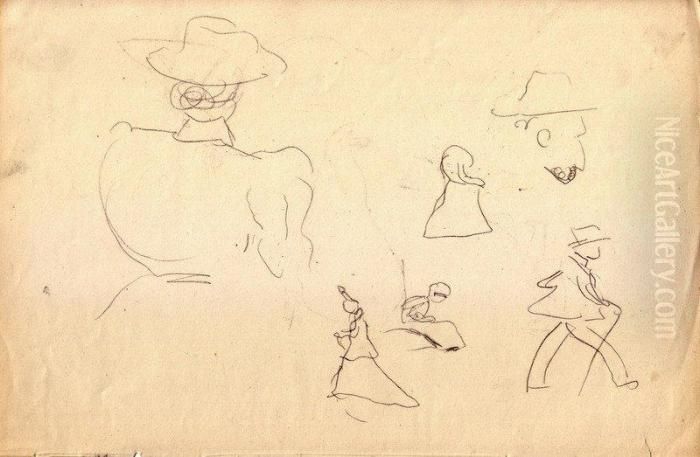 Dans La Rue Oil Painting by Albert Marquet