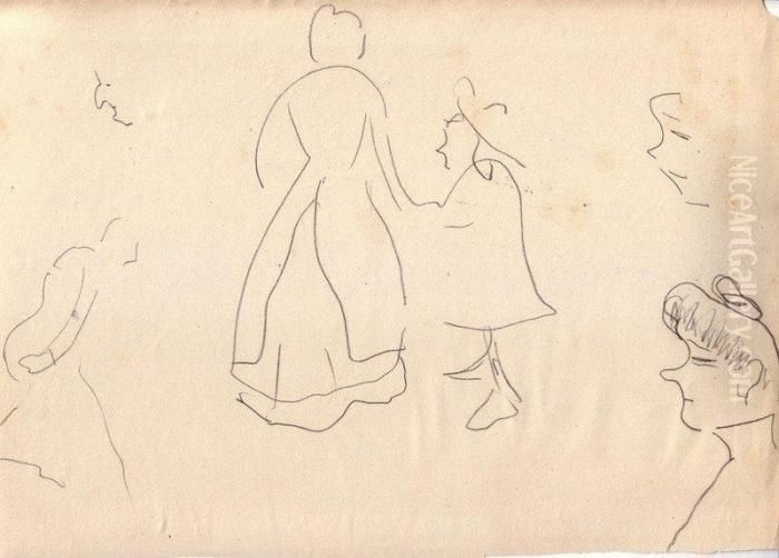 Mere Et Son Enfant Oil Painting by Albert Marquet