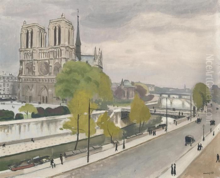 Notre-dame De Paris Oil Painting by Albert Marquet