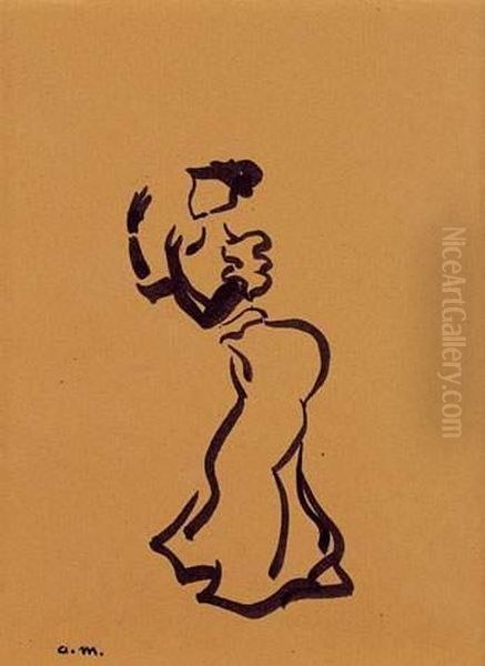 Chanteuse De Cabaret Oil Painting by Albert Marquet