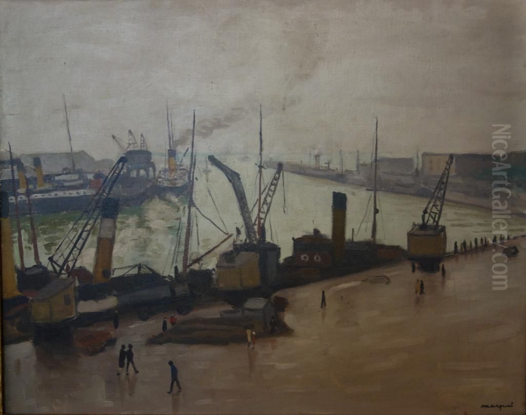 Le Port De Boulogne Oil Painting by Albert Marquet