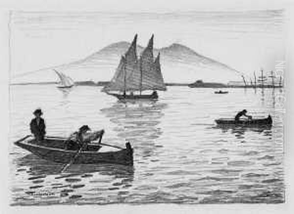 Le Port De Naples Oil Painting by Albert Marquet