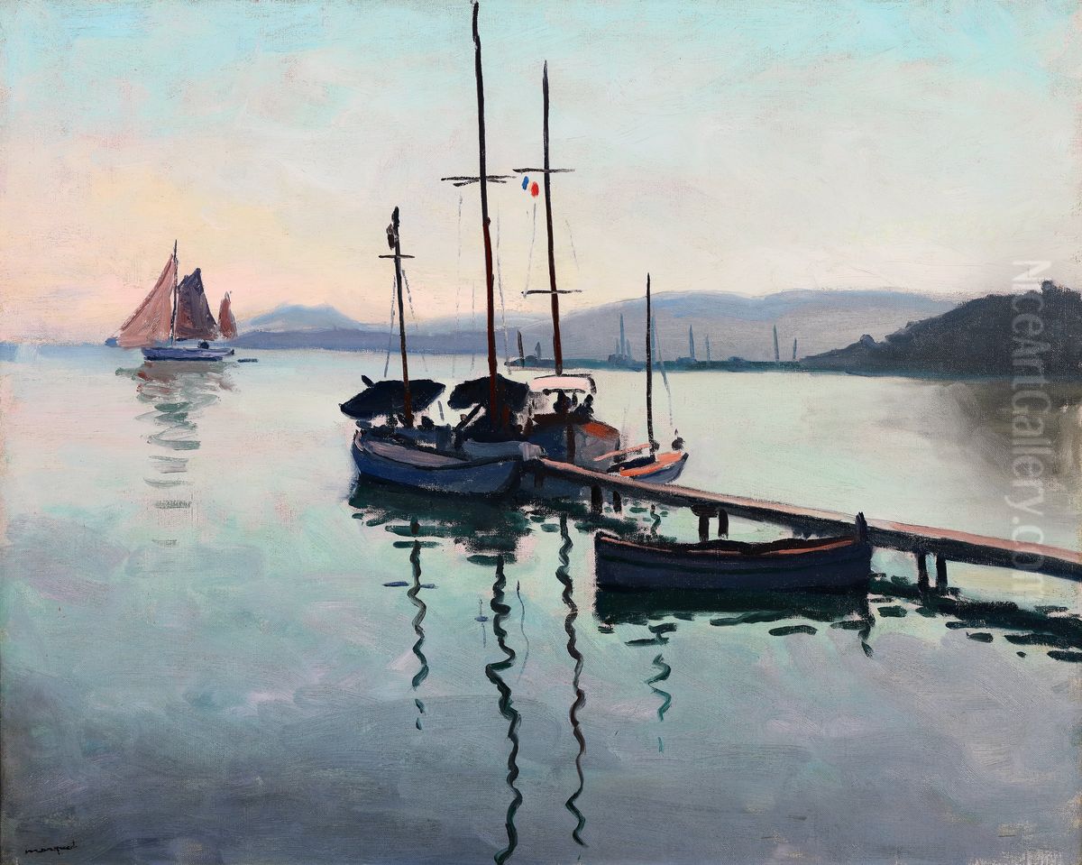 Porquerolles Oil Painting by Albert Marquet