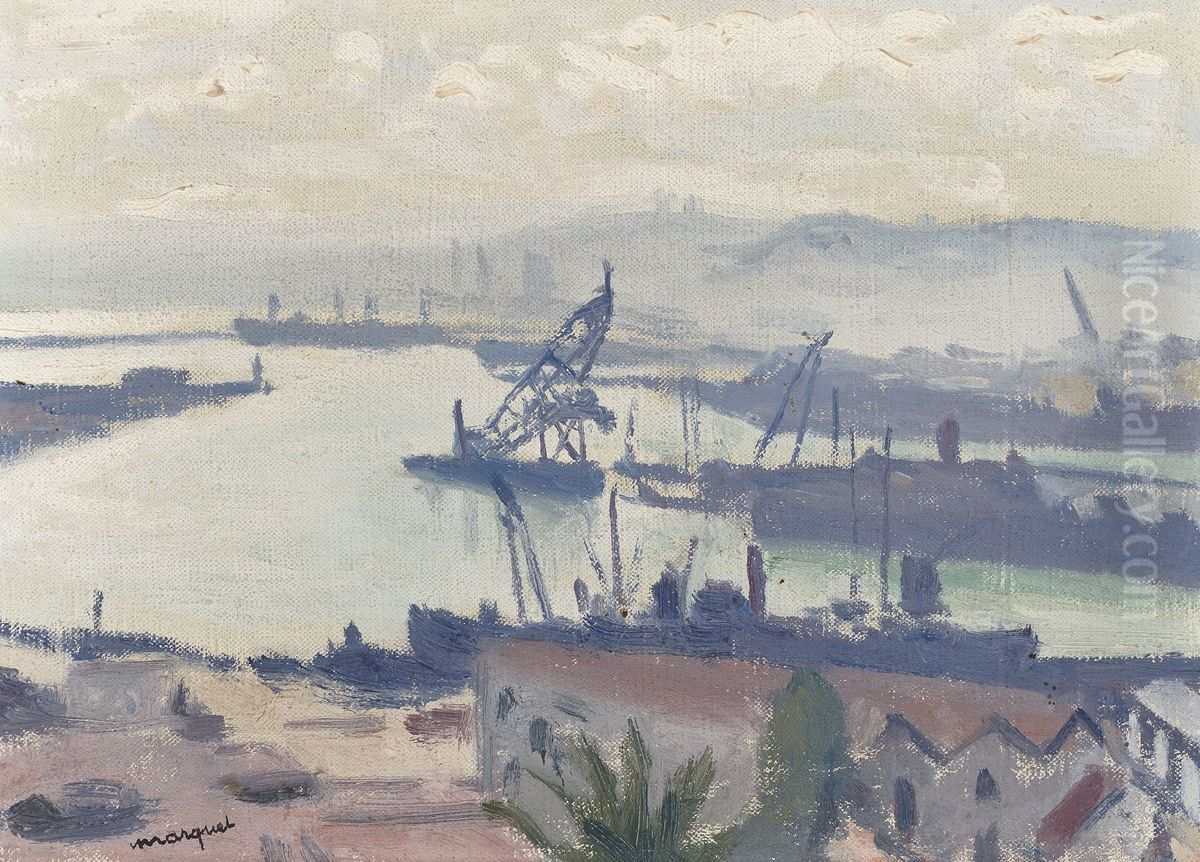 Le Port D'alger Oil Painting by Albert Marquet