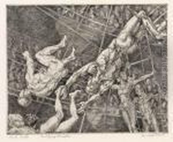 The Flying Concellos Oil Painting by Reginald Marsh