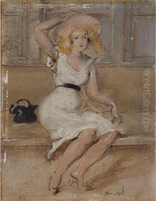 Figure Studies Oil Painting by Reginald Marsh