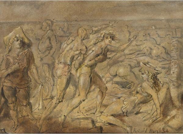 Coney Island Bathers Oil Painting by Reginald Marsh