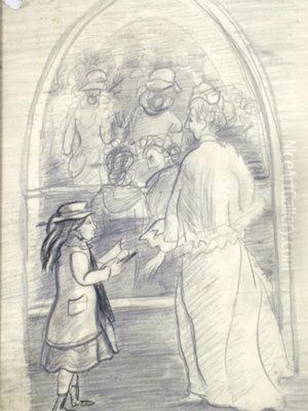 Choir Practice Oil Painting by Reginald Marsh