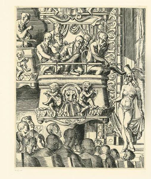 Eltinge Follies Oil Painting by Reginald Marsh