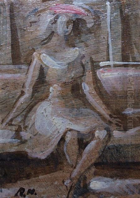 Young Woman Oil Painting by Reginald Marsh
