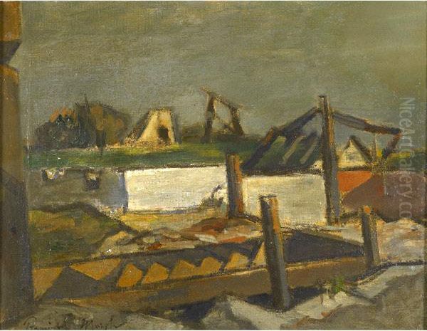 Cement Mill Ruin No. 2 Oil Painting by Reginald Marsh