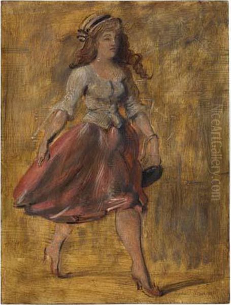 The Promenade Oil Painting by Reginald Marsh