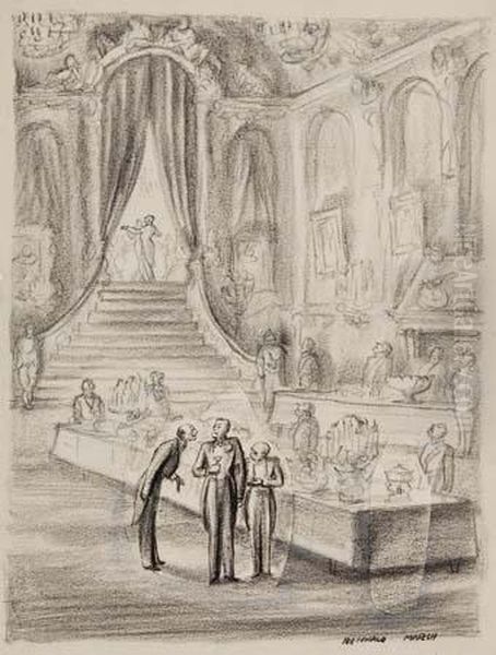 Scrambled Eggs, Sir? Oil Painting by Reginald Marsh