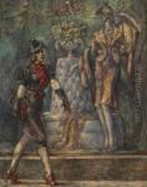 Fifth Avenue Oil Painting by Reginald Marsh