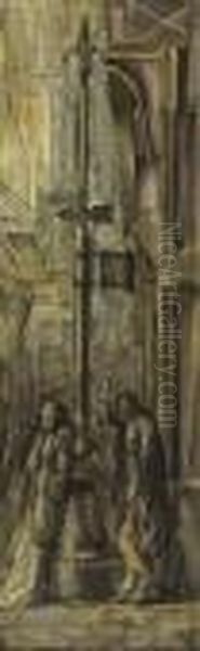 The Bowery At Pell Street Oil Painting by Reginald Marsh