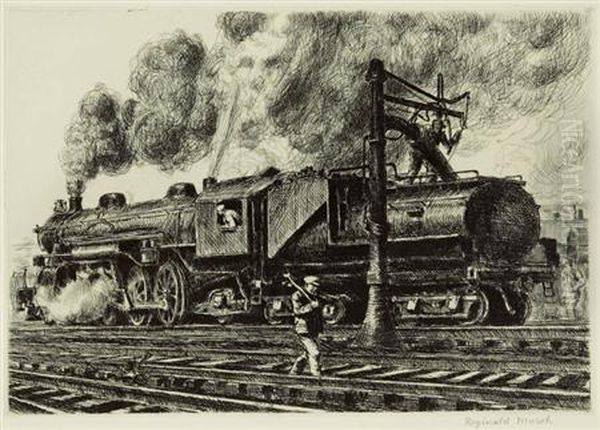 Loco--erie Watering Oil Painting by Reginald Marsh