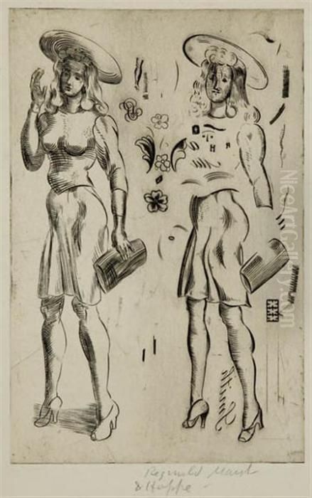 Girl Standing Oil Painting by Reginald Marsh