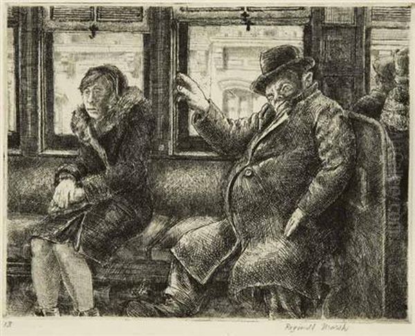 2nd Avenue El Oil Painting by Reginald Marsh