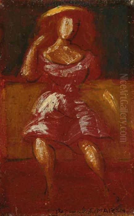 Walking Woman Oil Painting by Reginald Marsh
