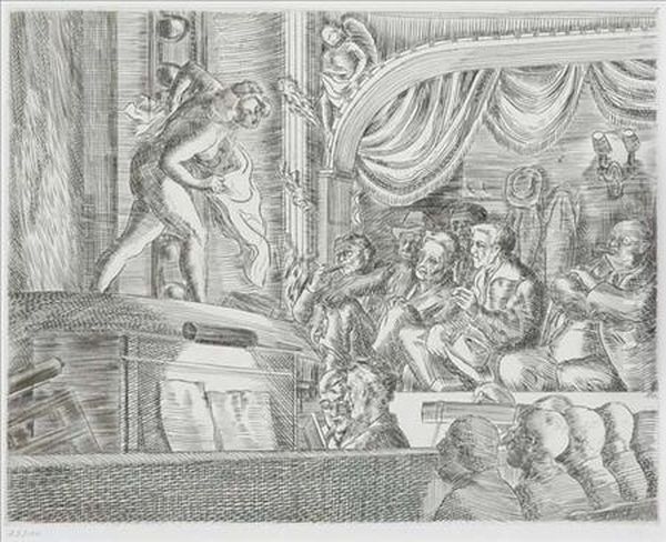 People's Follies Oil Painting by Reginald Marsh