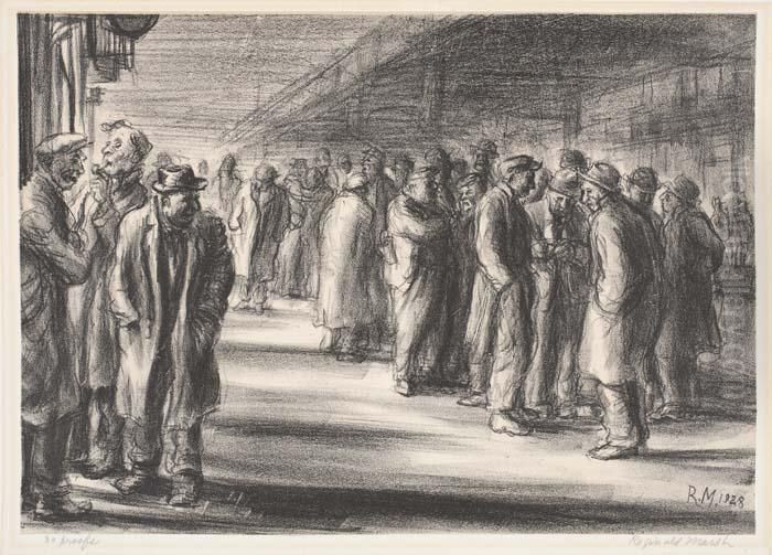 Untitled Oil Painting by Reginald Marsh