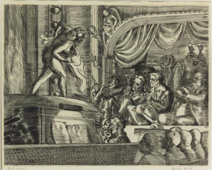 Peoples Follies (s. 178) Oil Painting by Reginald Marsh