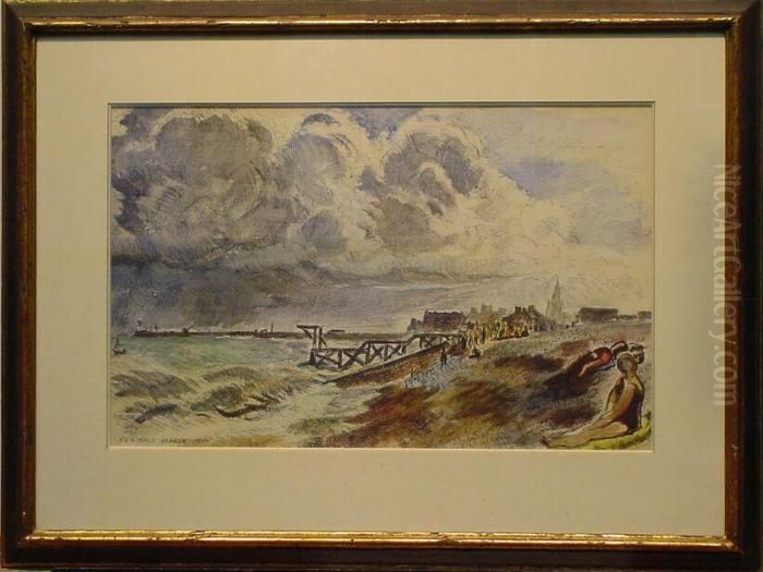 Coney Island Oil Painting by Reginald Marsh