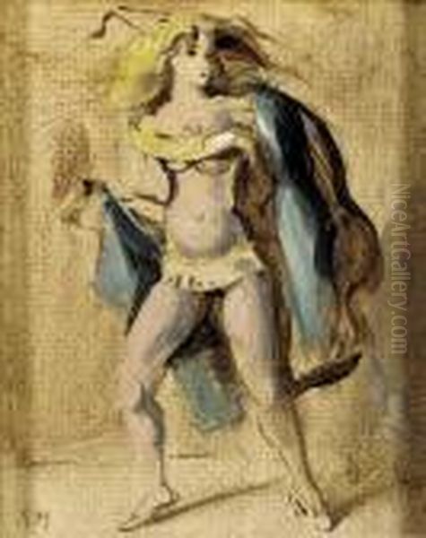 Exotic Dancer Oil Painting by Reginald Marsh
