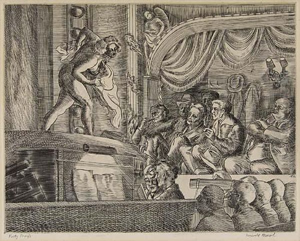 Peoples Follies Oil Painting by Reginald Marsh