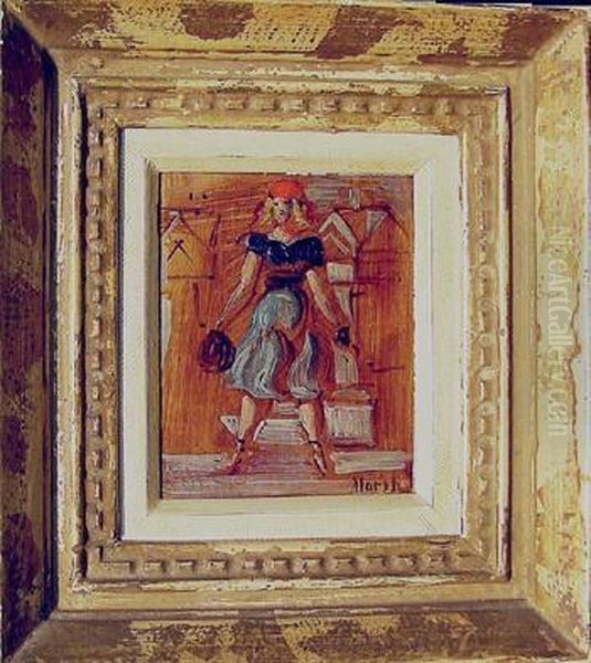Young Woman Oil Painting by Reginald Marsh