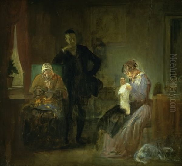 Frierens Besog Oil Painting by Wilhelm Marstrand