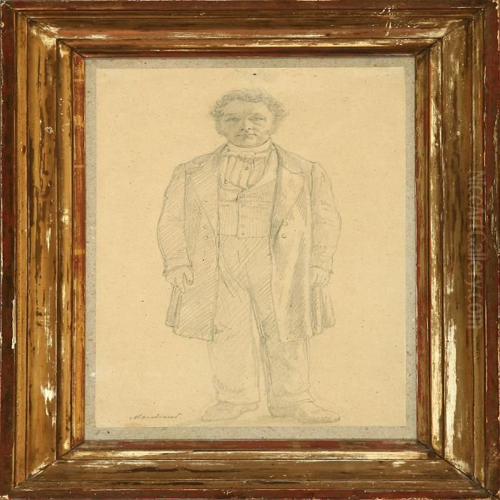 Young Gentleman Dressed For A Ball Oil Painting by Wilhelm Marstrand