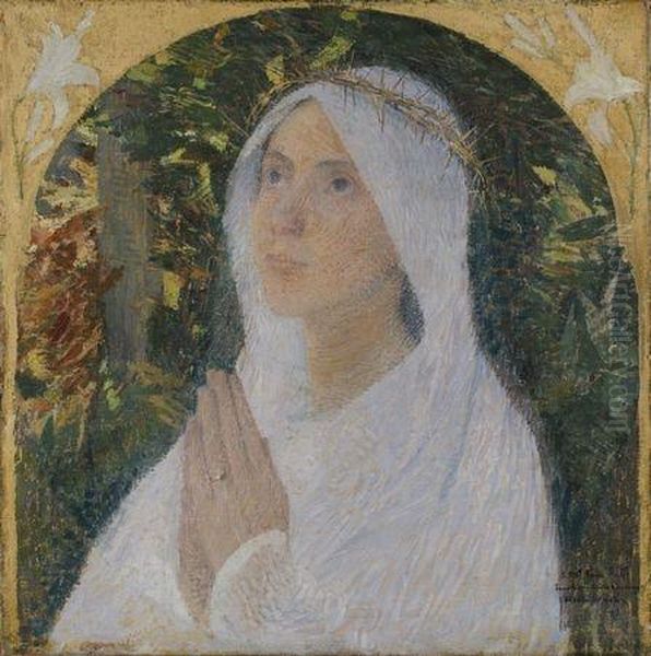 Priere Oil Painting by Henri Martin