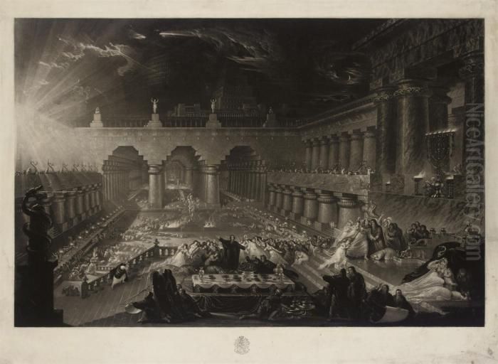 Belshazzar's Feast Oil Painting by John Martin