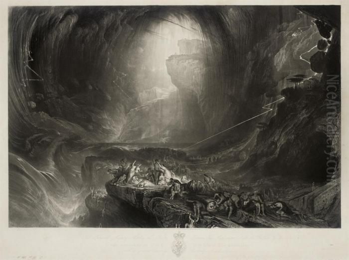 The Deluge Oil Painting by John Martin