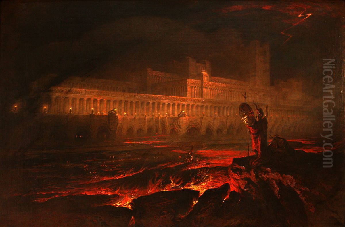 Pandemonium Oil Painting by John Martin