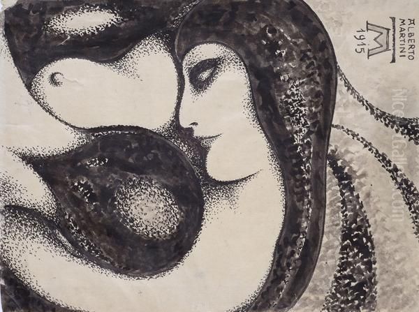 Figure Oil Painting by Alberto Martini