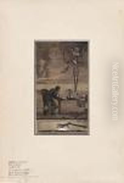 Ex Libris Oil Painting by Alberto Martini