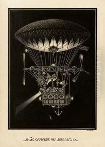 Le Canard Au Ballon - (1909) Oil Painting by Alberto Martini