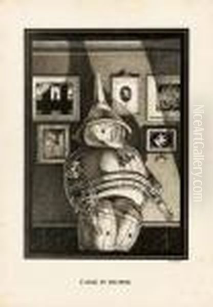 L'ange Du Bizarre - (1906) Oil Painting by Alberto Martini